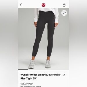 Lululemon Size 12 grey Wunder Under leggings